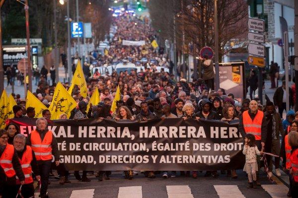 Demonstration January 2019. Photo Gari Garaialde